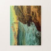 パン屋のビーチの日没 ジグソーパズル (縦)