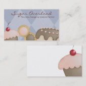 パン屋のベーキングのカップケーキのクッキーはビジネス車を…固めます 名刺 (正面/裏面)