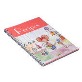 パン屋のマウスのレシピのノート ノートブック (右側)