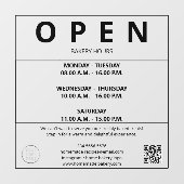 パン屋の営業時間 ウィンドウサイン (シート)