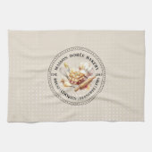 パン屋の店 パティシエ デザート スイーツ ケーキ 製菓 キッチンタオル (横)