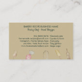 パン屋の手工具 サージュグリーン ゴールド 名刺 (裏面)