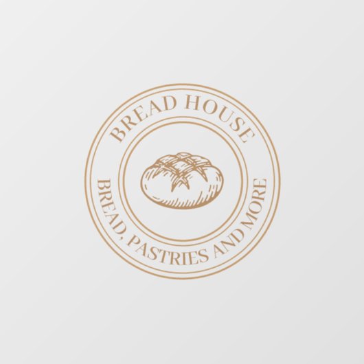 パン屋の窓にしがみつく ウィンドウサイン (シート)