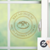 パン屋の窓にしがみつく ウィンドウサイン (ホーム)