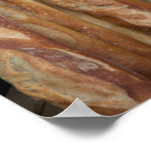 パン屋の窓のディスプレイのパンの眺め ポスター (角)