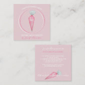 パン屋の繊細なロゴ スクエア名刺 (正面/裏面)