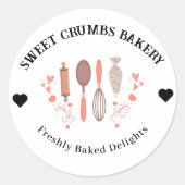 パン屋の装飾用品 ラウンドシール (正面)