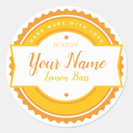 パン屋ラベル キッチンステッカー ラウンドシール (正面)