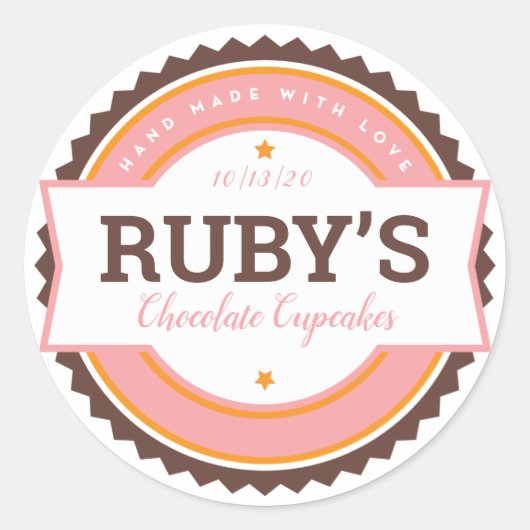 パン屋ラベル キッチンステッカー ラウンドシール (正面)