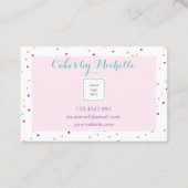 パン屋用カップケーキ名刺 名刺 (裏面)