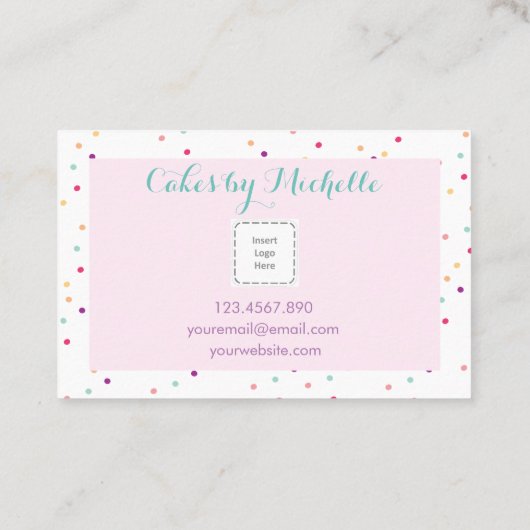 パン屋用カップケーキ名刺 名刺 (裏面)