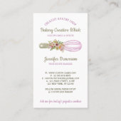 パン屋 ウィスク スパークリング グリッツ ゴールド 名刺 (裏面)