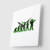 パン屋 スクエア壁時計 (傾斜)