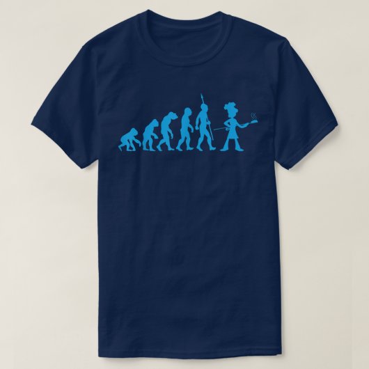 パン屋、パン屋、パンベーキング進化Tシャツ Tシャツ (デザイン正面)