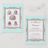 パン屋、ペーストリー作りの職人のヴィンテージのスタイルの名刺 名刺 (正面/裏面)