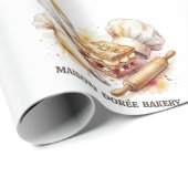 パン屋 店舗 パティシエ デザート スイーツ ケーキ パン作り ラッピングペーパー (ロールコーナー)