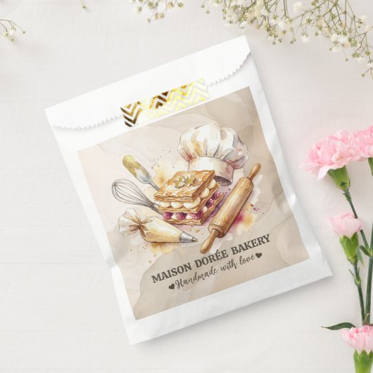 パン屋 店舗 パティシエ デザート スイーツ ケーキ 製菓 フェイバーバッグ (封をした状態)