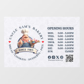 パン屋 店 パティシエ デザート 営業時間 ウィンドウサイン (シート)