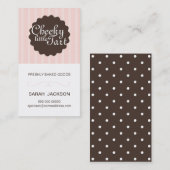 パン屋/手製の商品/小さいのための名刺 名刺 (正面/裏面)