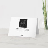 パン屋B&Wの結婚式の写真 カード (裏面)