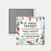 パン引用文by Robert Browning マグネット (正面/裏面)