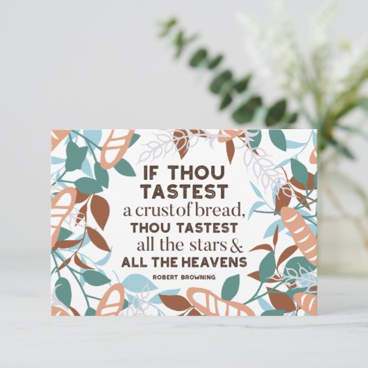 パン引用文by Robert Browning 招待状 (スタンド正面)