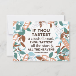 パン引用文by Robert Browning 招待状