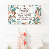 パン引用文by Robert Browning 横断幕 (インサイチュ)