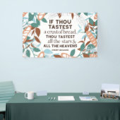 パン引用文by Robert Browning 横断幕 (トレードショー)