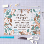 パン引用文by Robert Browning 薄葉紙 (クラフト)