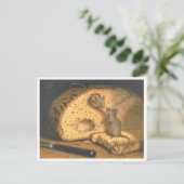 パン来はがき内の「ライ麦を通して」ネズミ ポストカード (スタンド正面)