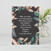 パン模様の編集可能引用文 サンキューカード (スタンド正面)