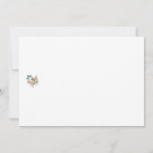 パン模様の編集可能引用文 サンキューカード (裏面)