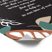 パン模様の編集可能引用文 ポスター (角)