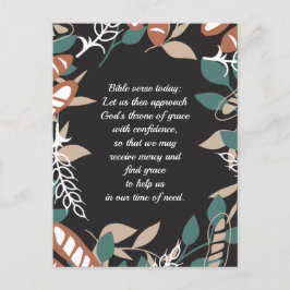 パン模様の編集可能引用文 ポストカード