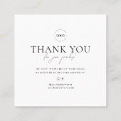 パン気にの指示カスタムロゴ スクエア名刺 (裏面)