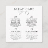 パン気にの指示カスタムロゴ スクエア名刺 (正面)