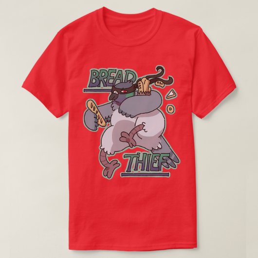 パン泥棒 Tシャツ (デザイン正面)