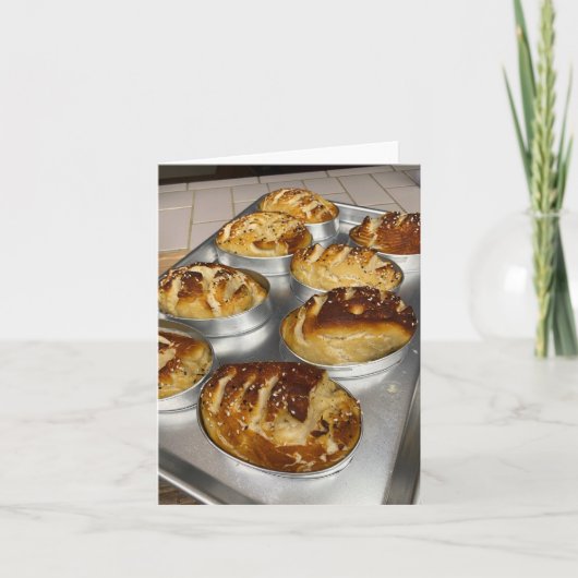 パン焼いたのパン サンキューカード (正面)