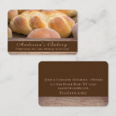 パン焼いたオンウッドデザインシェフベーカリー 名刺 (正面/裏面)