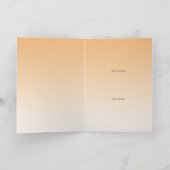 パン焼いたベーカリーカスタムグリーティングカード カード (内部)