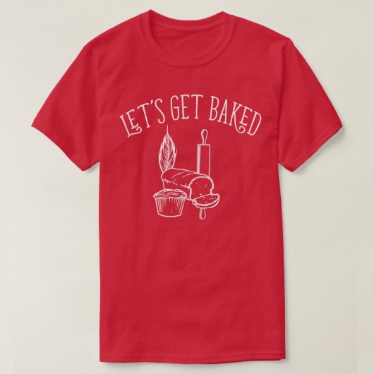 パン焼いたベーキング Tシャツ (デザイン正面)