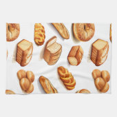 パン焼いた キッチンタオル (横)