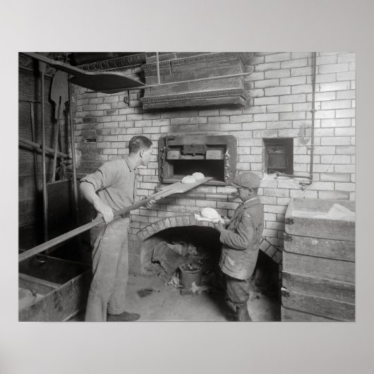 パン焼き器, 1917.ヴィンテージ写真 ポスター (正面)