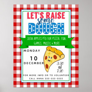パン生地を作ろうピザ料理 ポスター