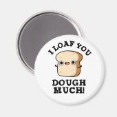 パン生地を多おもしろいくパン マグネット (正面/裏面)