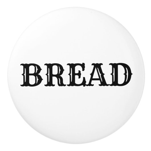 パン箱または引出しヴィンテージスタイルセラミックプル セラミックノブ (正面)