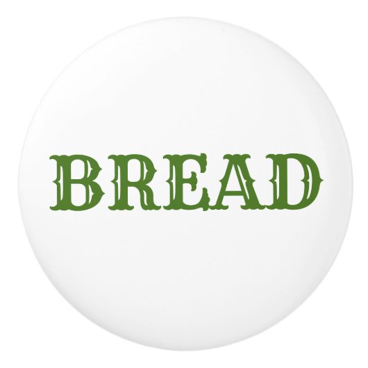 パン箱または引出しヴィンテージスタイルセラミックプル セラミックノブ (正面)