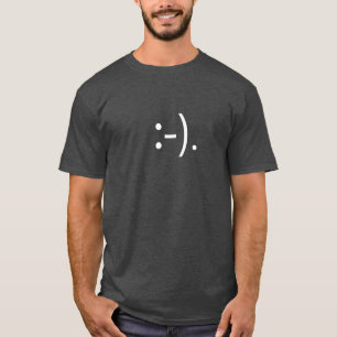 パン粉の顔の顔文字のTシャツ Tシャツ