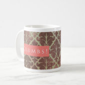 パン粉! パターンピンク コーヒーマグカップ (正面左)